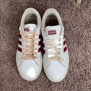 Adidas Maroon Superstar Sneakers